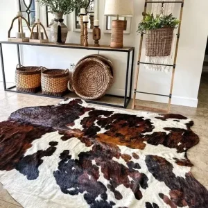 Classic Tricolor Cowhide Rug