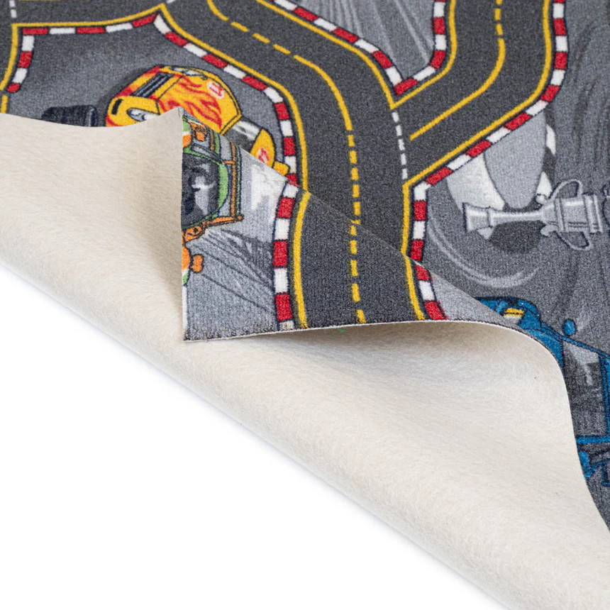 Kids Playroom Car Themed Playful Carpet - Image 3