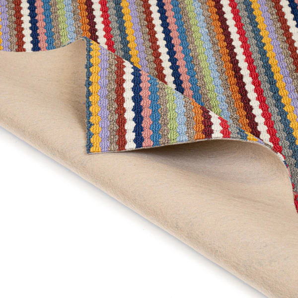 Kids Playroom Multicolor Dotted Lines Carpet - Image 3