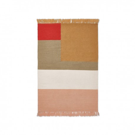 Kids Room Anti Slip Wool Woven Tuscany Rose Rugs